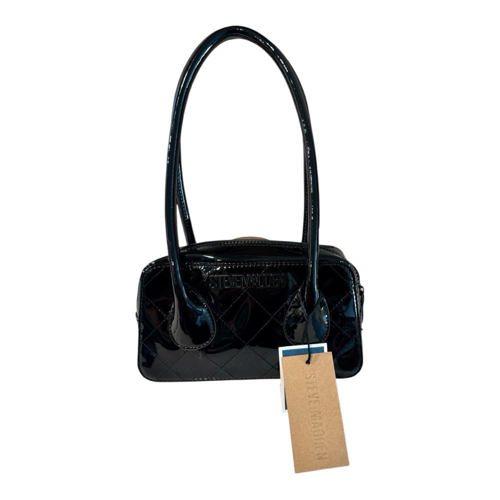 Steve Madden Black Patent Leather Handbag